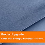 TAIMIT Slate Blue Twin Size Comforter Set - 5 Pieces, Bed in a Bag Bedding Sets with All Season Soft Quilted Warm Fluffy Reversible Comforter,Flat Sheet,Fitted Sheet,1 Pillow Shams,1 Pillowcases TAIMIT