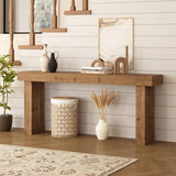 HOKYHOKY Solid Wood Entryway Table, 70-Inch Long Farmhouse Console Tables, Rectangular Behind Couch Table, Wooden Sofa Tables for Hallway, Entrance, Foyer, Living Room HOKYHOKY