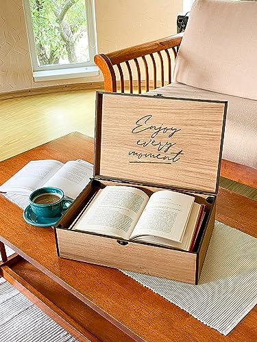 Personalized wooden name box for memories, keepsake - Christmas gift, present for Him, Boyfriend, Boy, Guy, Groomsmen, Friend for Birthday InsideDecor.Shop