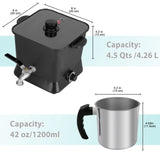 Sutomlo Large 4.5 Qts Electric Wax Melter for Candle Making, Candle Wax Melting Pot with Temperature Control & Pour Spout for Candle Maker & Candle Making Business Sutomlo