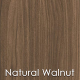 Linea Italia Curved Modern Office Desk Easy to Assembly 2 Panel Reception Counter for Lobby, Salon, 124" x 49", Walnut Linea Italia