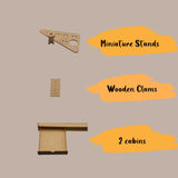 Craft Paint Storage-Modular Paint Organizer - Holds 74 Bottles of Paints, 14 Brushes, 2 Cabinets, and 6 Miniature Stands - Art Tool Storage Rack for Miniature Paint Set Sokipa