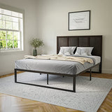 Queen Size Dark Brown Wooden Four Panel Headboard by BizChair BizChair