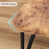 IDEALHOUSE Dining Table Set for 2, Kitchen Table Set of 2 with Upholstered Cushion Chairs, Dining Room Table Set with Kitchen Chairs, Easy to Assemble, Suitable for Apartment - (Rustic Brown) IDEALHOUSE