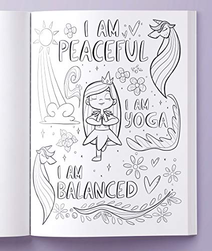 Hey Girl! A Unicorn Coloring Book for Girls: To Develop Gratitude and Mindfulness through Positive Affirmations BRIRILINE