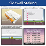 TentandTable Standard Cathedral Tent Sidewall, 7-Foot by 20-Foot, Waterproof Sidewalls for Commercial Party & Canopy Tents, UV Resistant & Removable, 14oz Translucent Vinyl, Tent Not Included TentandTable