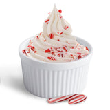 Cinf White 14 oz Set of 4 Souffle Dishes Ramekins Oven Microwave Safe Bowls Creme Brulee Set Sauce Cups for Baking Cooking Dessert Porcelain Pudding Cups Cinf