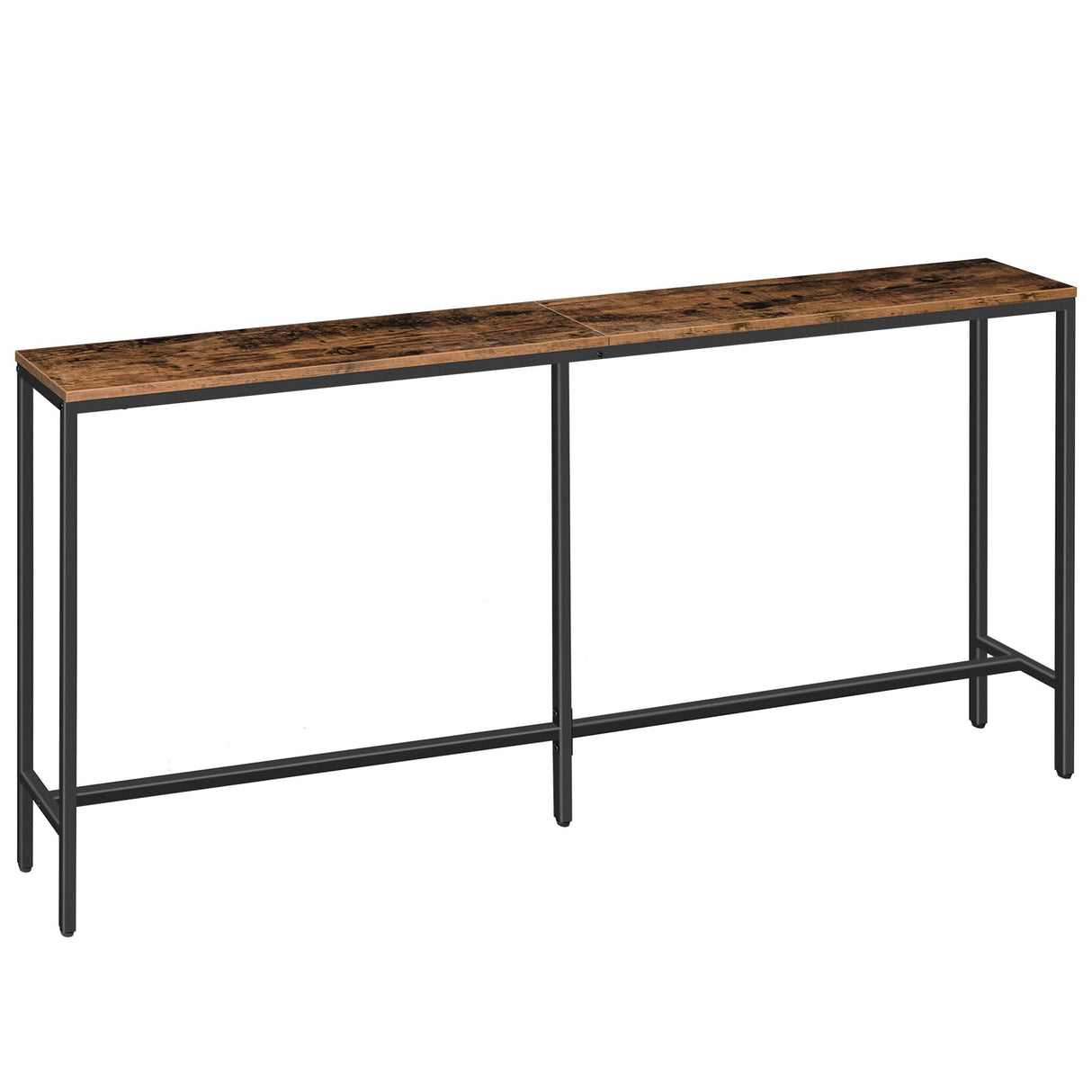 MAHANCRIS Console Table, 70.9" Narrow Long Sofa Table, Entryway Table, Industrial Sofa Table, Behind Couch Table, for Hallway, Living Room, Sturdy and Stable, Easy to Assemble, Rustic Brown CTHR18001Z MAHANCRIS