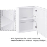 Tangkula Mirrored Bathroom Cabinet, Wall Mount Storage Organizer, Medicine Cabinet with Single Doors Tangkula