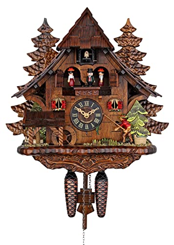 Engstler Quartz Cuckoo Clock - The Successful Fisherman Engstler