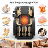 Megashock SL Track 2026 Massage Chair Full Body, Zero Gravity Massage Chair with Back Heat, 12 Fixed Rollers, Foot Massage, Airbag Massage and Bluetooth Speaker for Home and Office Megashock