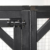 YOPTO 68.5" H Catio Outdoor Cat Enclosure, Large Cat House with Double Enter Doors for Mulitiple Cats Walk in Cats Cage, Wooden Cat Shelter with 3 Jumping Platforms & 2 Napping Houses,Black Brown YOPTO