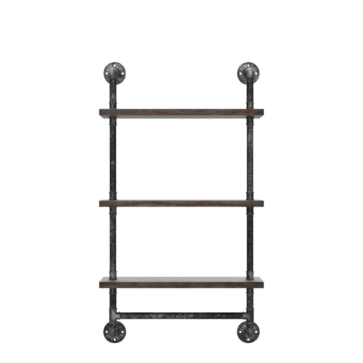 DR.IRON Industrial Pipe Shelving Rustic Bathroom Shelves with Towel Bar, 24" Pipe Shelf Wall Mounted, Farmhouse Bathroom Shelf Storage (3 tier-24) DR.IRON