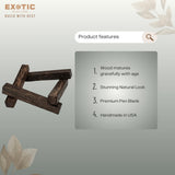 Exotic Wood Zone Black Palm Pen Blank, Wood Turning Supplies - Pen Making Material (3/4" x 3/4" x 6", 20 Pack) Exotic Wood Zone