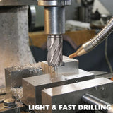 XJX 14 Pcs Annular Cutter Set, 3/4 Inch Weldon Shank 1” Cutting Depth 7/16 to 1-1/16 Inch Cutting Diameter Magnetic Drill Press Bits with 2 Pilot Pin and Hex Wrench XJX