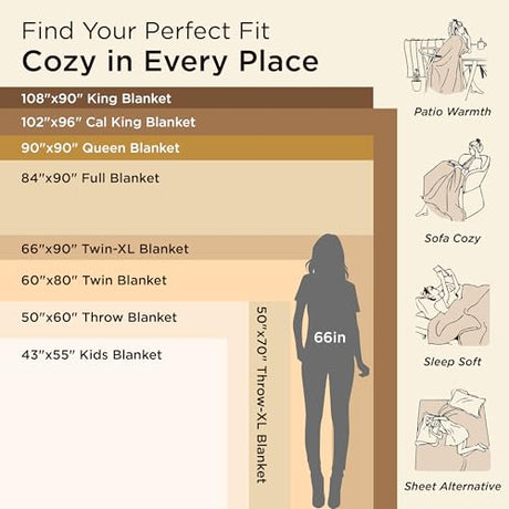 Bedsure GentleSoft Fleece Blanket Twin Size Grey - 300GSM Lightweight Plush Fuzzy Cozy Soft Warm Blanket for Bed, Sofa, Couch, Travel, Camping, 60x80 inches Bedsure