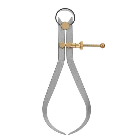 CHEOTIME Outside Spring Caliper, Boomerang Leg External Spring Caliper Divider with Copper Fitting Marking Gauges Outside Caliper for Wood Turning Lathe Work CHEOTIME