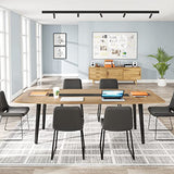 LITTLE TREE 6 FT Conference Room Table, 70.86L x 35.43W x 29.52H Inches Boat Shaped Meeting Seminar Boardroom Table LITTLE TREE