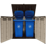 Keter Store-It-Out MAX 4.8 FT X 2.7 FT Durable Outdoor Storage Shed Made from Weather Resistant Resin 42 Cubic Feet Beige/Brown Keter