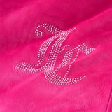 Juicy Couture Hot Pink Velour Full/Queen Comforter Set - 3 Piece Luxury Bedding Ensemble Juicy Couture