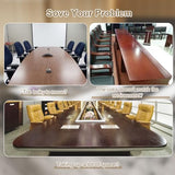 Folding Conference Room Table, 6 Pack Modern Large Mobile Modular Conference Tables Foldable Rolling Training Table for Meeting Classroom(Yellow, 63IN, 6) FIZHKR