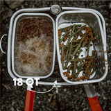 Gas One Double Fryer with 2 Baskets Propane Burners for Outdoor Cooking – Heavy Duty 18Qt Aluminum Pot Outdoor Deep Fryer with Cast Iron Burner – Propane Deep Fryer with Thermometer Gas One