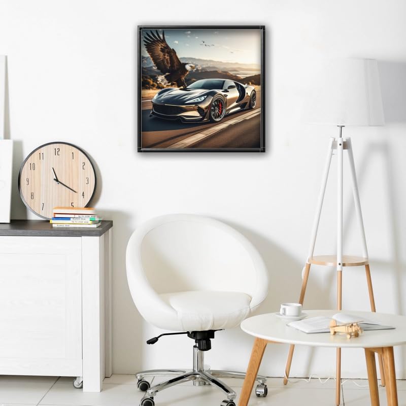 NUFTVI Sports Car Diamond Painting Kits, 5D Full Dill Diamond Art Kit for Adult, DIY Craft Home Decoration 12x12 inches NUFTVI