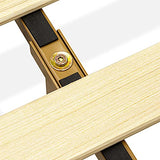 King Size Oak Platform Bed Frame with Sturdy Wooden Legs by East West Furniture East West Furniture