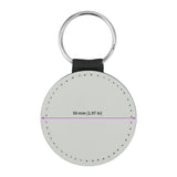 JEUIHAU 15 PCS Sublimation Keychain Blanks, PU Leather Sublimation Keychains Heat Transfer Keyring for Pendant Ornament Making, Present Making, White JEUIHAU