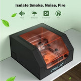 Creality Laser Engraver Enclosure, Isolate Smoke Laser Cutting Machine Protective Cover, Against Odor and Noise Enclosure with Vent for Creality, xTool and Other Laser Engraver, 27.5x28.3x15.7 inch Creality