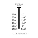 Freeman PFN64 16 Gauge Straight Finish Nailer , Black Freeman