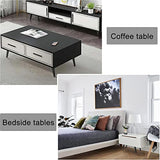 Generic Furniture Legs Black/Gold, Table Legs Metal 10Cm 15Cm 20Cm 25Cm 30Cm, Obliqueniture Feet,Sofa Cabinet Dining Table Coffee Table Desk Replacement Legs, Non-Slip Silent/Dblack/72Cm(28.3In) WoodArtSupply