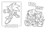 Sonic the Hedgehog: The Official Coloring Book WoodArtSupply