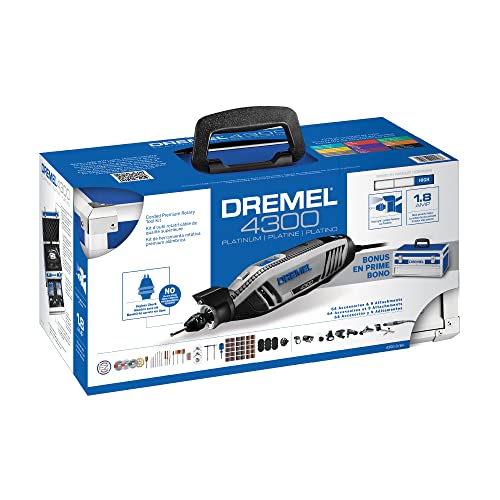 Dremel 4300-9/64 Versatile Rotary Tool Kit with Flex Shaft - 9 Attachments & 64 Accessories - Ideal for Engraving, Etching, Sanding, and Polishing - WoodArtSupply