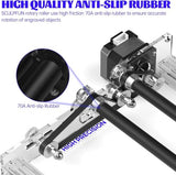 SCULPFUN Laser Engraver Rotary Roller - 360° Y-axis Module for Cylindrical Objects, Cans, Tumbler - Compatible With Most Engraving Machines SCULPFUN