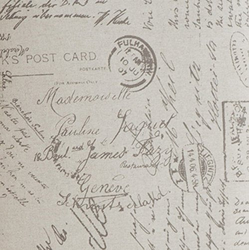 Roundhill Furniture Botticelli Fabric Armless Contemporary Accent Chair, Script Print Roundhill Furniture