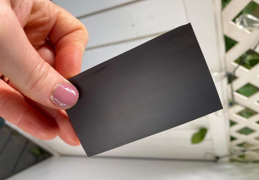 LLPT Self Adhesive Business Card Magnets 100 Packs Easy Peel Stick Promotion Small Magnetic Sheet for Business Marketing Card Teaching Schedule Photo Wall(BCM100) LLPT