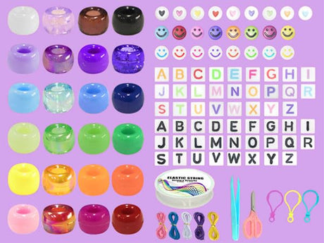 LIS HEGENSA Pony Beads Bulk,Kandi Beads for Necklace Jewelry Making Hair Braiding,Bracelets Making Kits,Hair Bead,Bracelet Beads,Plastic Beads for Crafts Braids Girls(24 Color,1000PCS) LIS HEGENSA