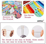 Amiiba Stamped Cross Stitch Kits, Quotes: Music There is Harmony, Harmony There is Peace DIY 11CT 12.5x9.4 inch (Violin) Amiiba