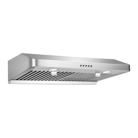GELINCARE 30 inch Range Hood Under Cabinet ducted -Dual High Performance Motors, 700CFM Ventilation, 3-Speed Exhaust Fan, 2-Piece Baffle Filters,LED Lights,Stainless Steel range vent hood 30 inch Gelincare