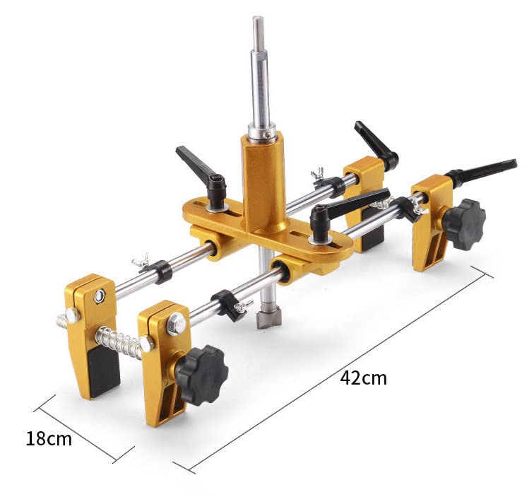 Door Lock Hole Opener Kit Lock Mortiser for Wooden Doors Lock Installation/Change Mortising Machine Mortise Jig with 3 Drill Bits Generic