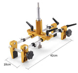 Door Lock Hole Opener Kit Lock Mortiser for Wooden Doors Lock Installation/Change Mortising Machine Mortise Jig with 3 Drill Bits Generic