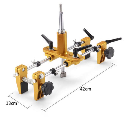 Door Lock Hole Opener Kit Lock Mortiser for Wooden Doors Lock Installation/Change Mortising Machine Mortise Jig with 3 Drill Bits - WoodArtSupply