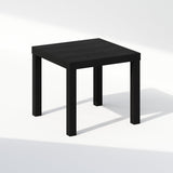 Furinno Simple Square Coffee Table, Side Table, Black Furinno