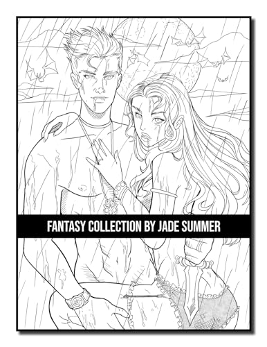 Fantasy Collection: An Adult Coloring Book with 100+ Incredible Coloring Pages of Mermaids, Fairies, Vampires, Dragons, and More! WoodArtSupply