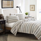 Stone Cottage - Fresno Collection - Quilt Set - 100% Cotton, Reversible Bedding with Matching Sham(s), Twin, Neutral Stone Cottage