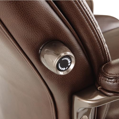 Alera Alera Veon Series Executive High-Back Bonded Leather Chair, Supports Up to 275 Lb, Brown Seat/Back, Bronze Base Alera