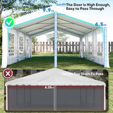 Quictent 20x30ft Party Tent Heavy Duty Outdoor Canopy Tent Carport Wedding Event Shelter BBQ Wedding Tents for Parties with Storage Bags(Church) Quictent