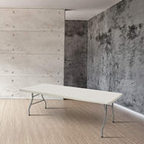 OEF Furnishings 8 Foot Heavy Duty Folding Table, 30" x 96", Light Grey OEF Furnishings