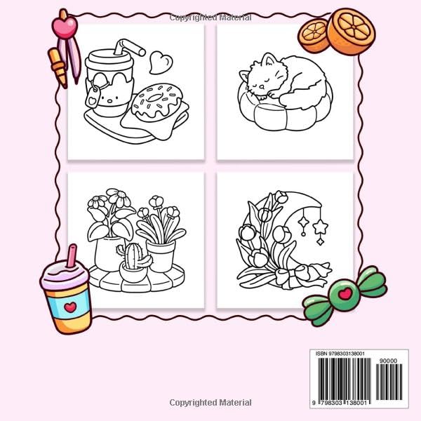 Sweet Relax: Coloring Book for Adults and Teens Featuring Bold and Easy Designs of Animals, Flowers, Cute Things, and More For Relaxation Majosta
